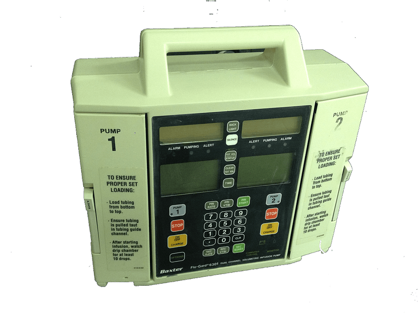 Baxter Flo-Gard 6301 Dual Channel Volumetric Infusion Pump