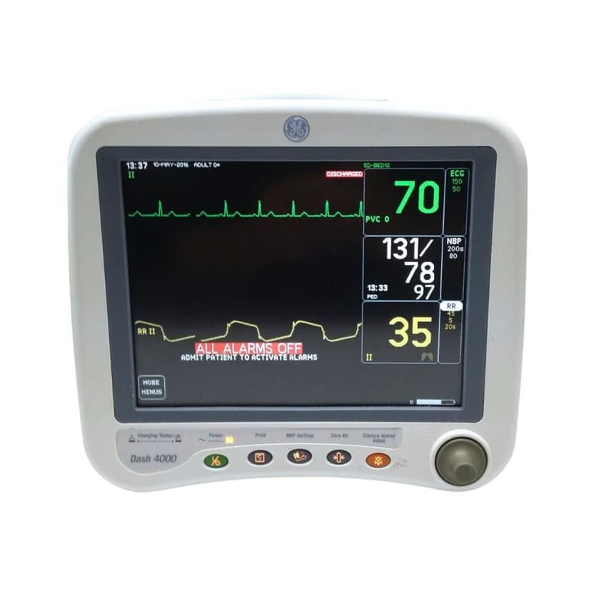 GE HealthCare Medical Dash 4000 Color Multi-Parameter Patient Monitor